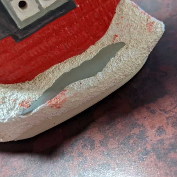 Vintage Hand Painted Ceramic Christmas House - Picture 4 of 8